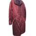 Vintage Mycra Pac designer Reversible Cranberry Raincoat Made in the USA