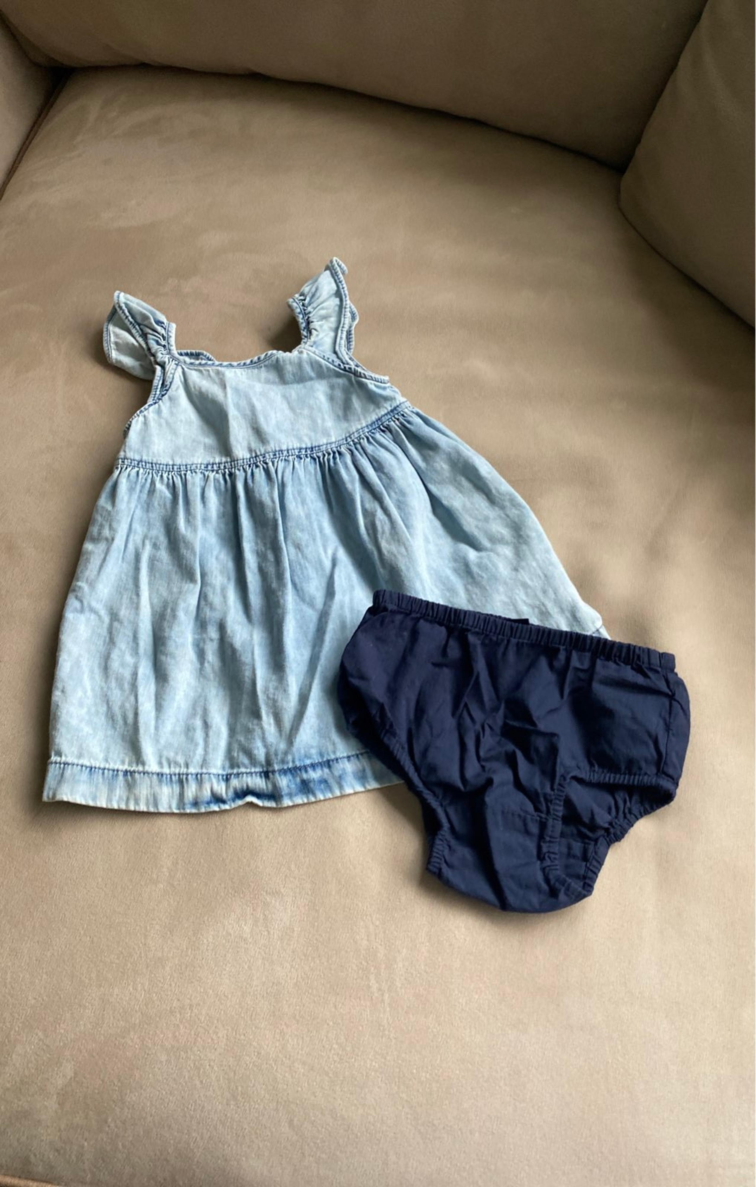 Baby girl denim / bloomer set