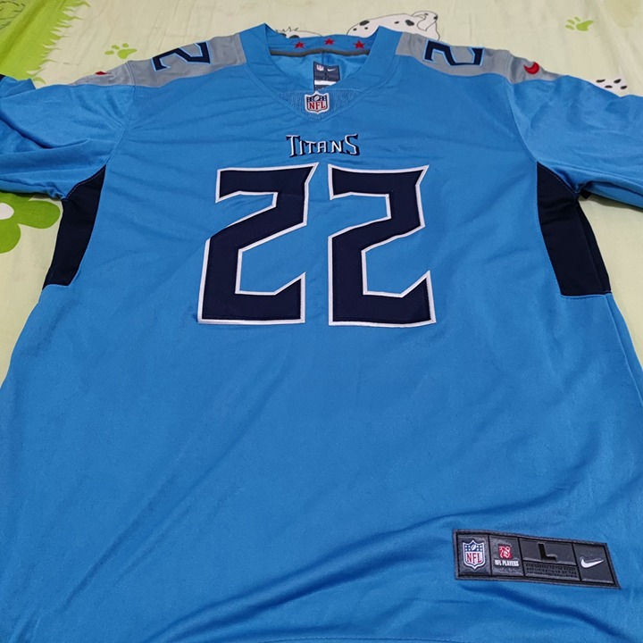 2023 NEW NFL #22 Tennessee Titans Derrick Henry Blue Jersey