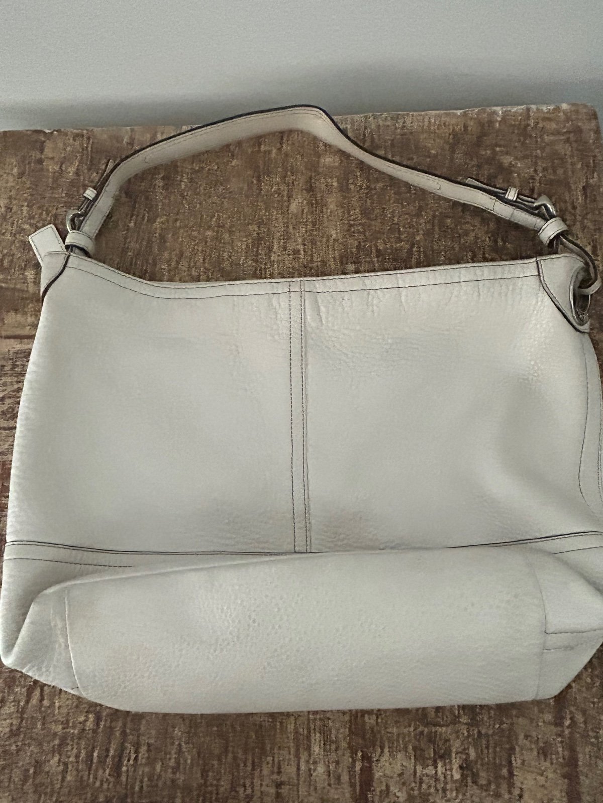 Coach White Leather Satchel