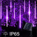 8 Tubes of LED Solar Meteor String Light PURPLE NEW(outdoor indoor garden lights