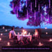 8 Tubes of LED Solar Meteor String Light PURPLE NEW(outdoor indoor garden lights