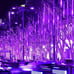 8 Tubes of LED Solar Meteor String Light PURPLE NEW(outdoor indoor garden lights