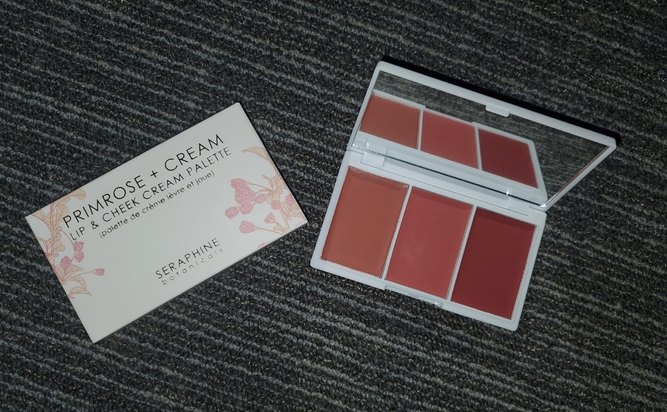 Primrose cream lip and cheek cream palette