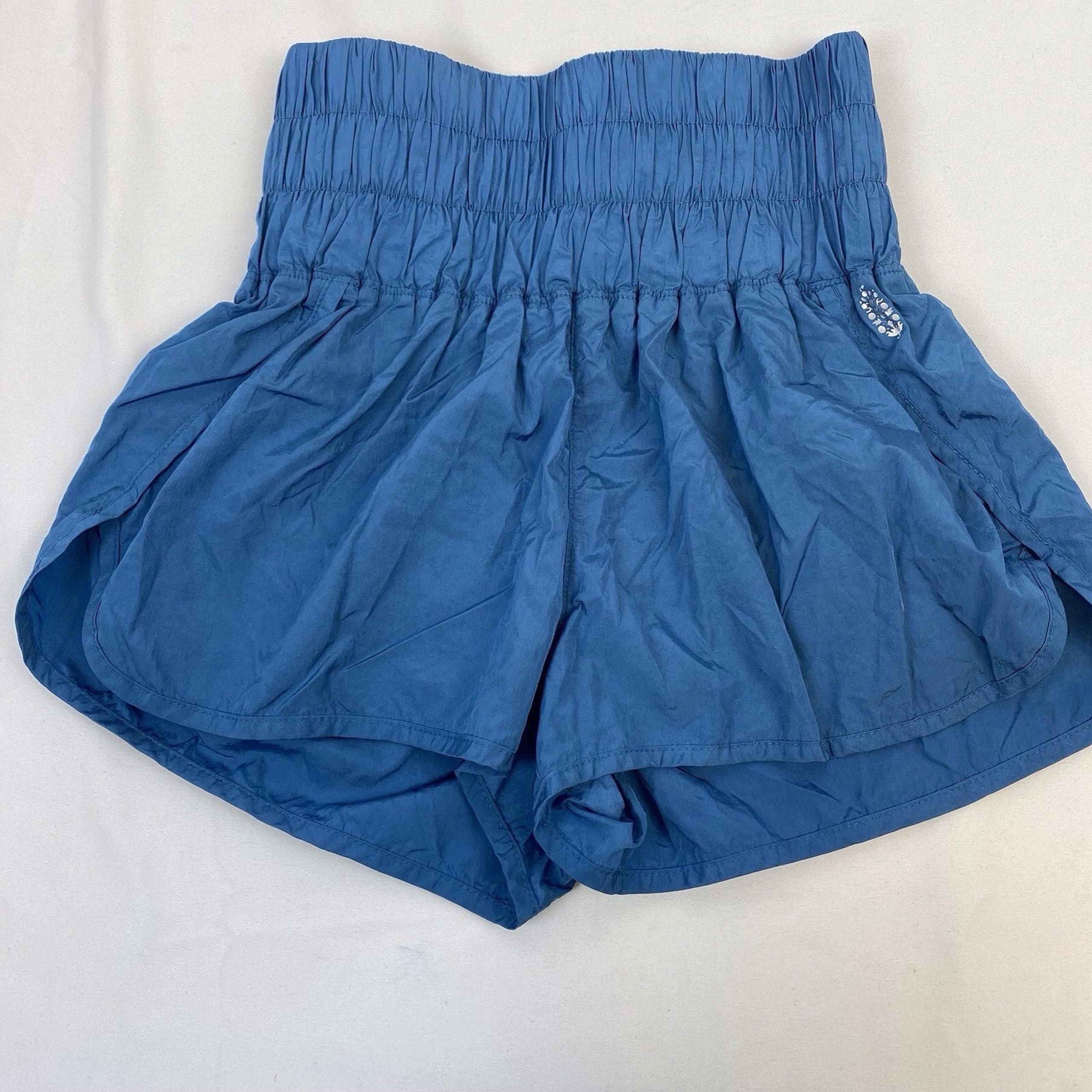 Free People Movement The Way Home High Waisted Active Shorts Blue Size S