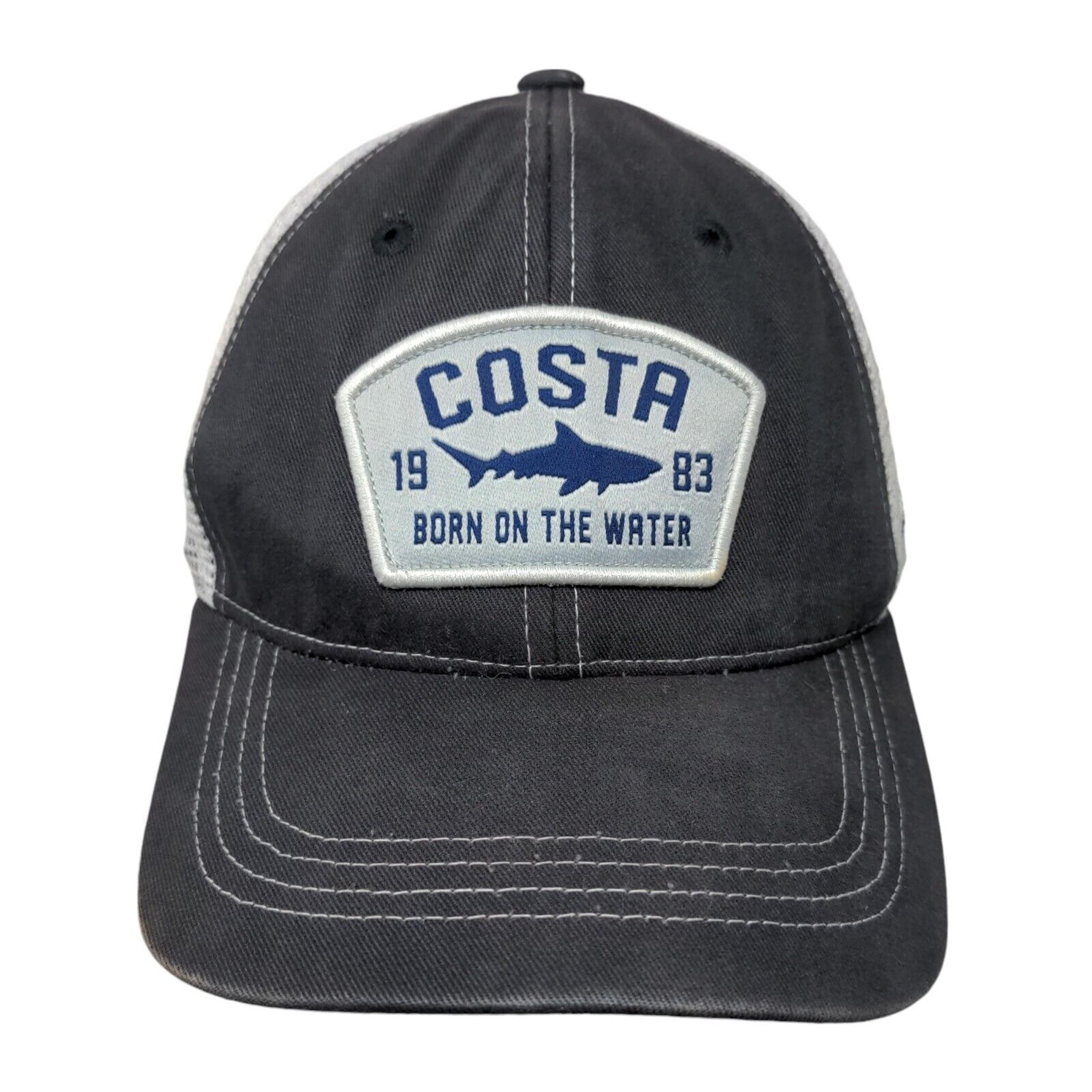 Born On The Water Snapback Mesh Back Trucker Hat Blue OSFA - Costa Del Mar