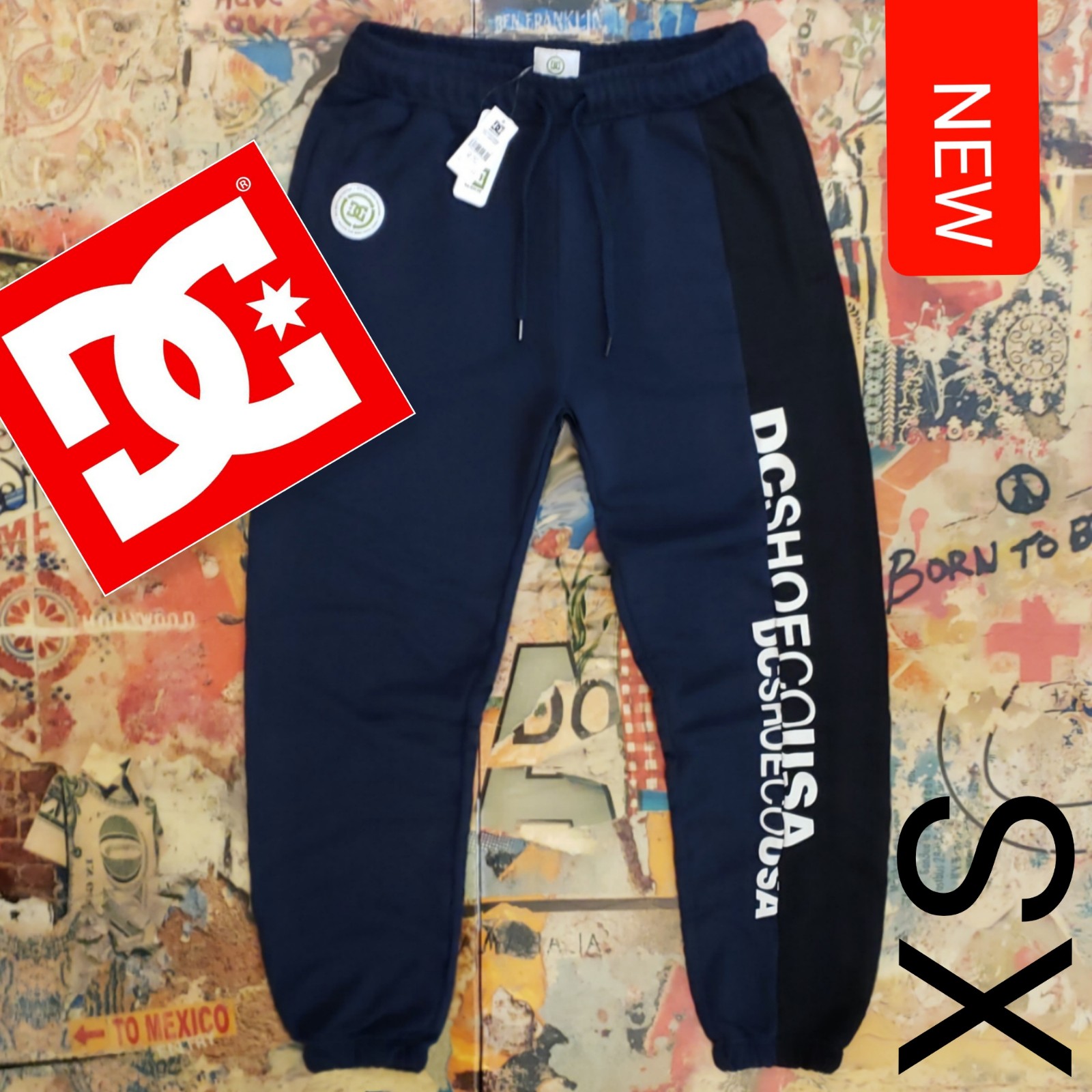 70 New DC SHOES Mens Static Sweatpants / Joggers! XS