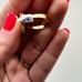 Real 14k gold clover ring