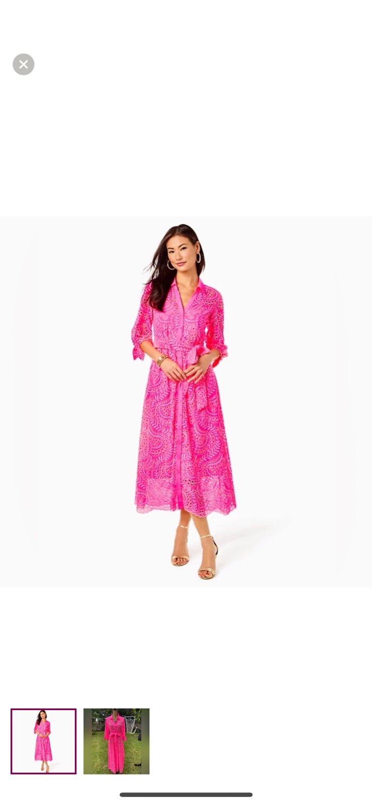 Lilly Pulitzer Amrita Pink Maxi Dress-Size 4-NWOT