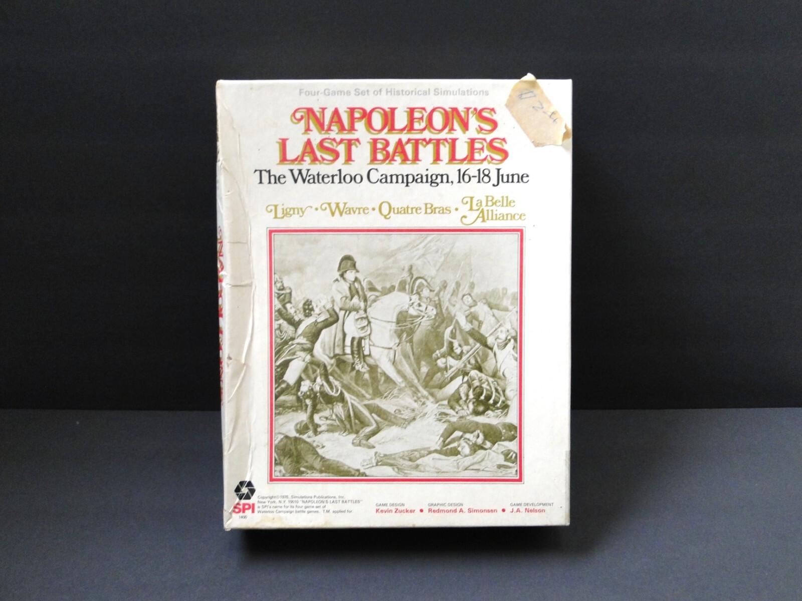 Vtg. 1976 Napoleon's Last Battles: The Waterloo Campain, 16-18 June Board Game