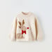 Zara kids girls boys KNIT REINDEER SWEATER Christmas 5-6 years