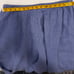 Flax 100% Linen Wide Leg Crop Cargo Capri Pants Wide Leg Lagenlook Cinch Blue L