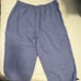 Flax 100% Linen Wide Leg Crop Cargo Capri Pants Wide Leg Lagenlook Cinch Blue L