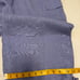Flax 100% Linen Wide Leg Crop Cargo Capri Pants Wide Leg Lagenlook Cinch Blue L