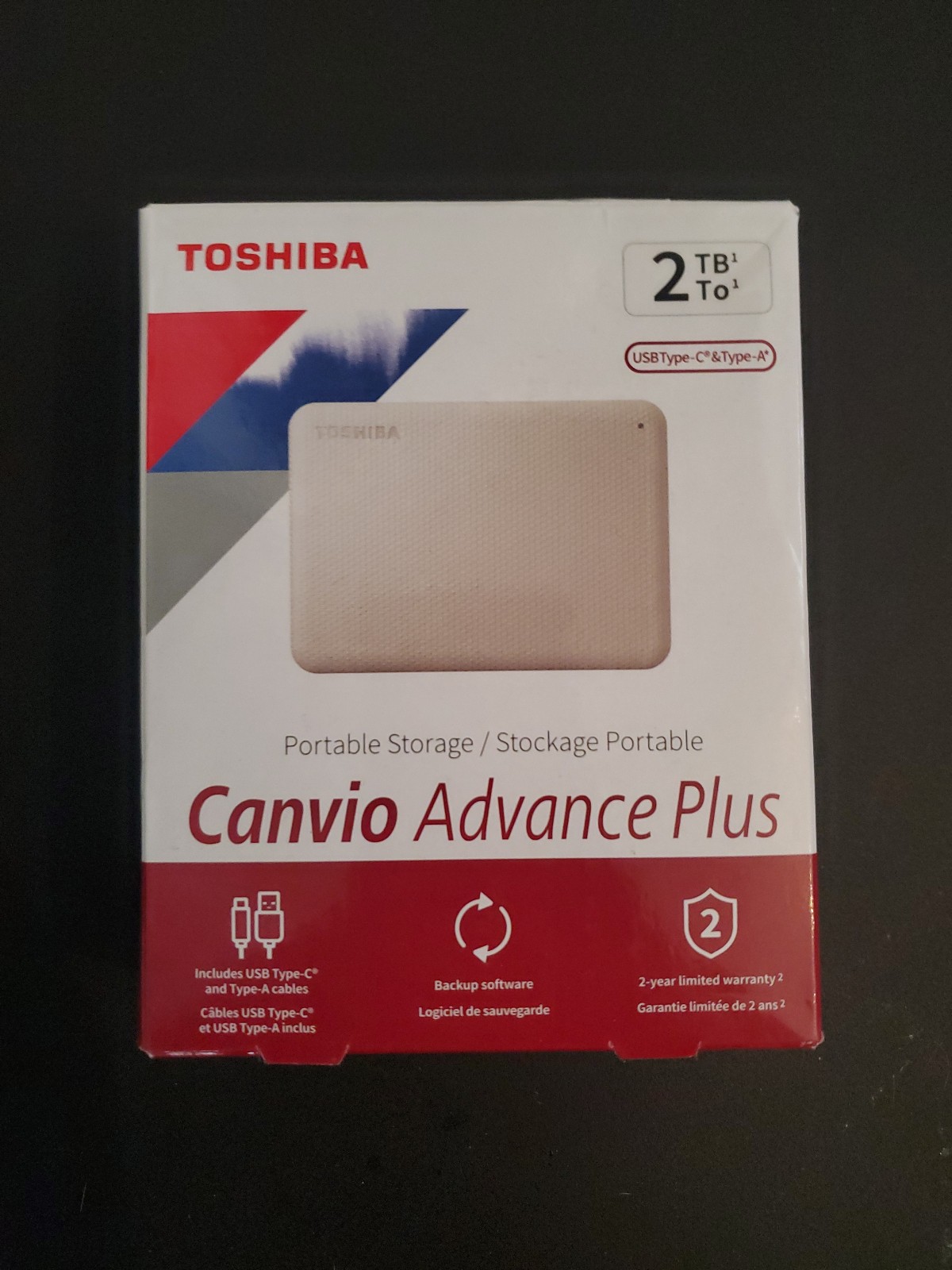 Toshiba Canvio Advance Plus 2tb Ssd-factory sealed