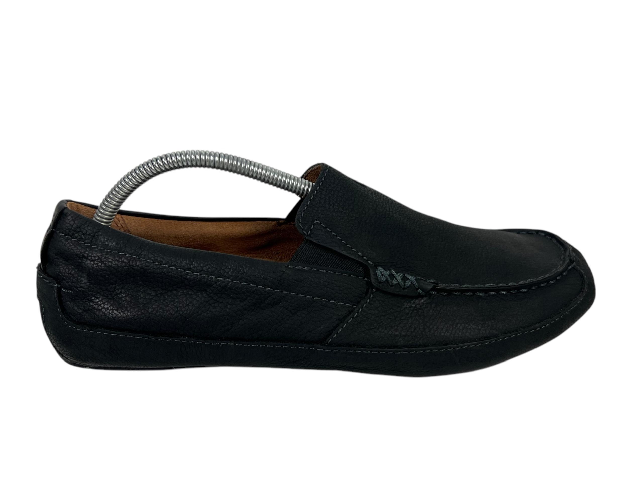 Olukai Akepa Moc Driving Moccasin 100% Leather Loafer Black Mens Size 9 Casual