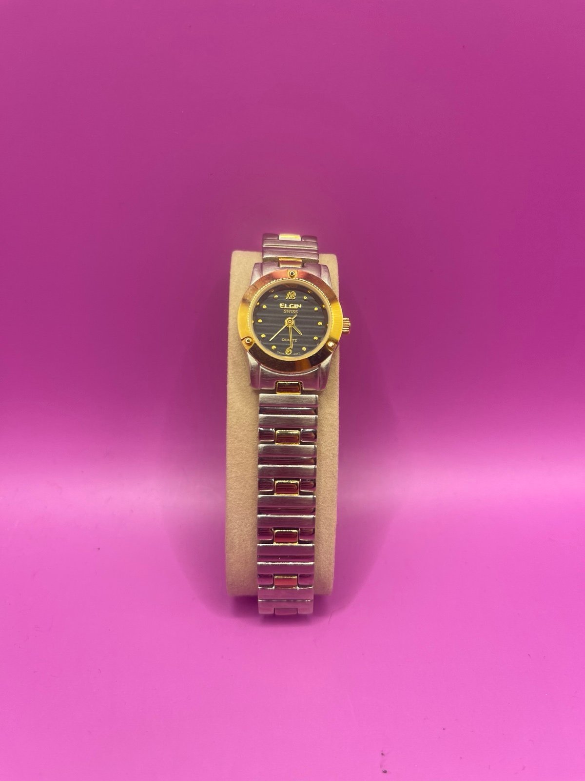 Elgin swiss quartz watch discount