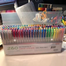 260 Pack Gel Pens Set for Coloring Books Drawing Crafts - NEW!
