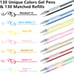260 Pack Gel Pens Set for Coloring Books Drawing Crafts - NEW!