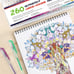 260 Pack Gel Pens Set for Coloring Books Drawing Crafts - NEW!