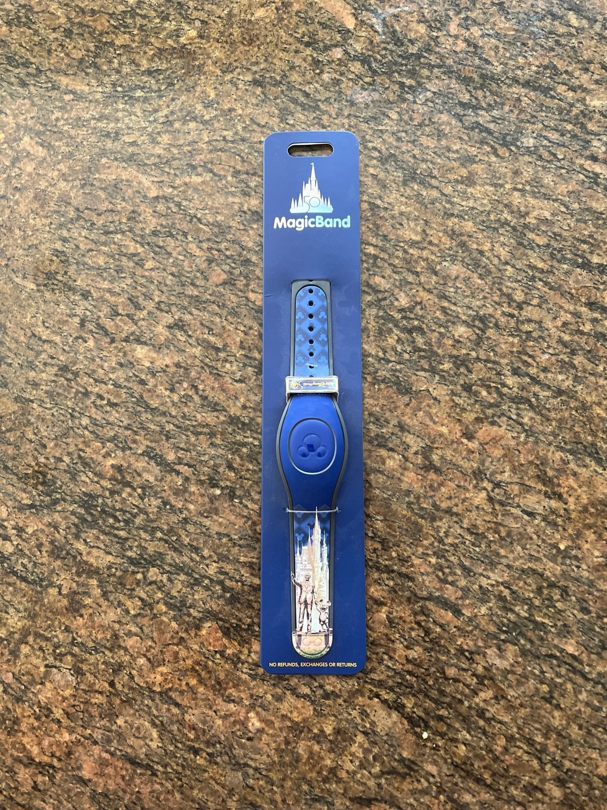 Disney 50th Anniversary Blue Castle Mickey Walt Magic Band Magicband