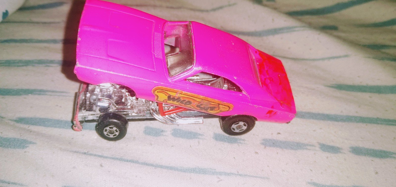Matchbox SF No. 70B Dodge Dragster pink rare Wild Cat sticker