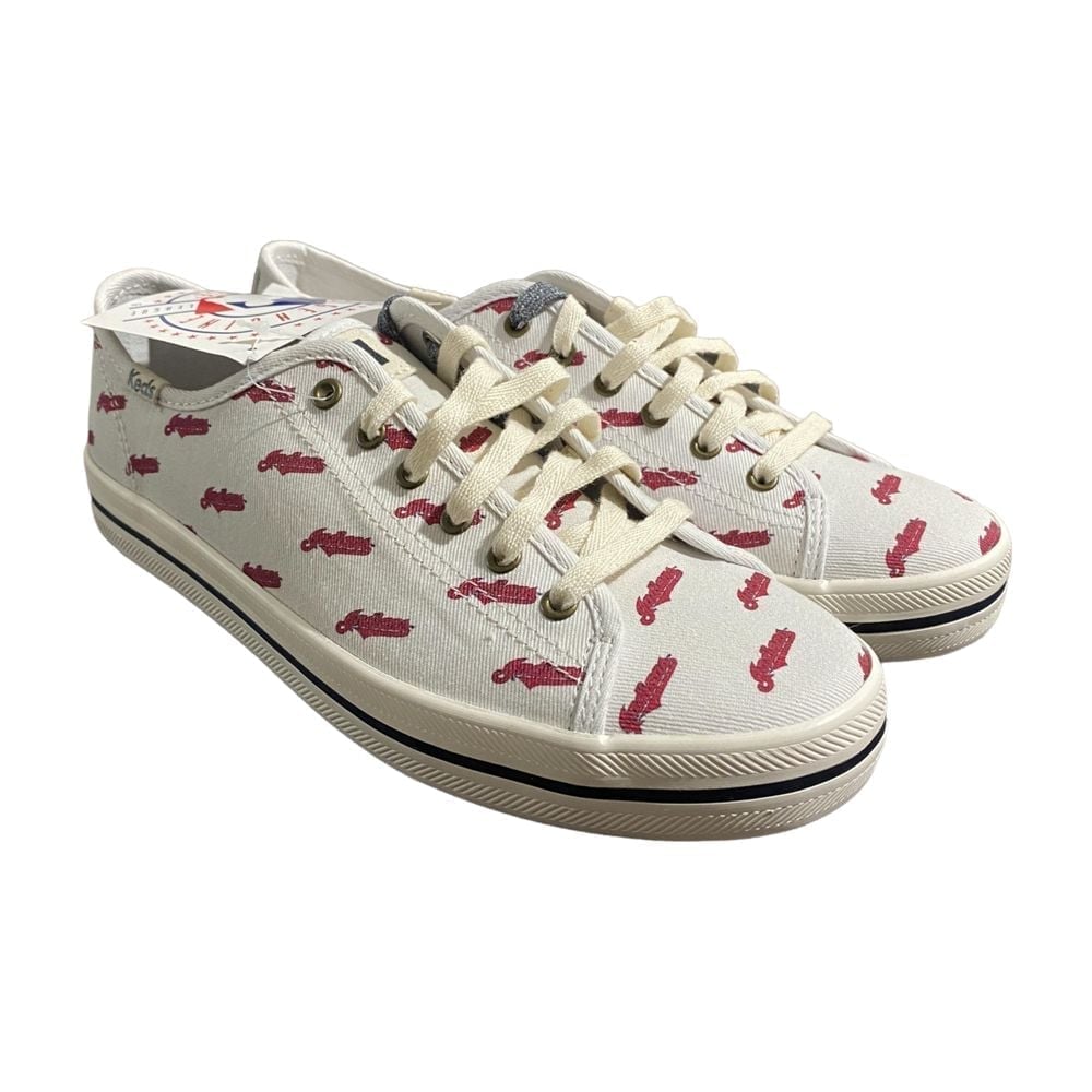 Keds X MLB Cleveland Indians Kickstart Women's Size 6.5 Repeat Logo Sneakers