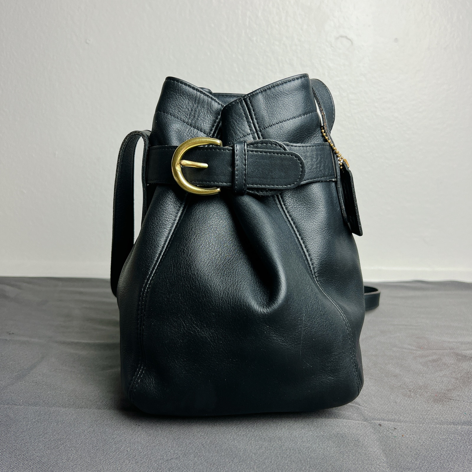 Coach Vintage Black soho belt pouch bag 4156