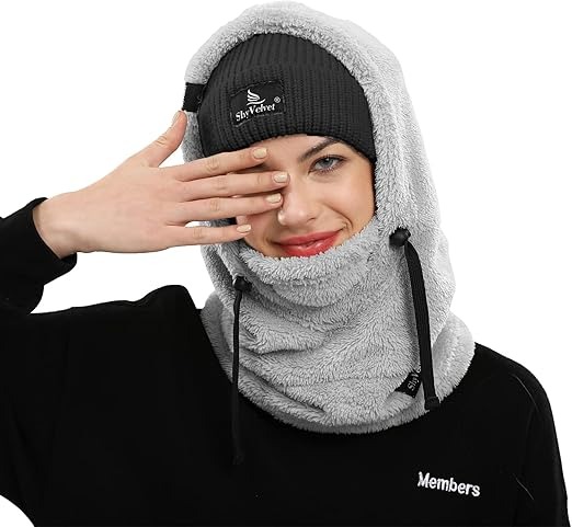 Wind-Resistant Winter Face Mask,Fleece Ski Mask for Men and Women