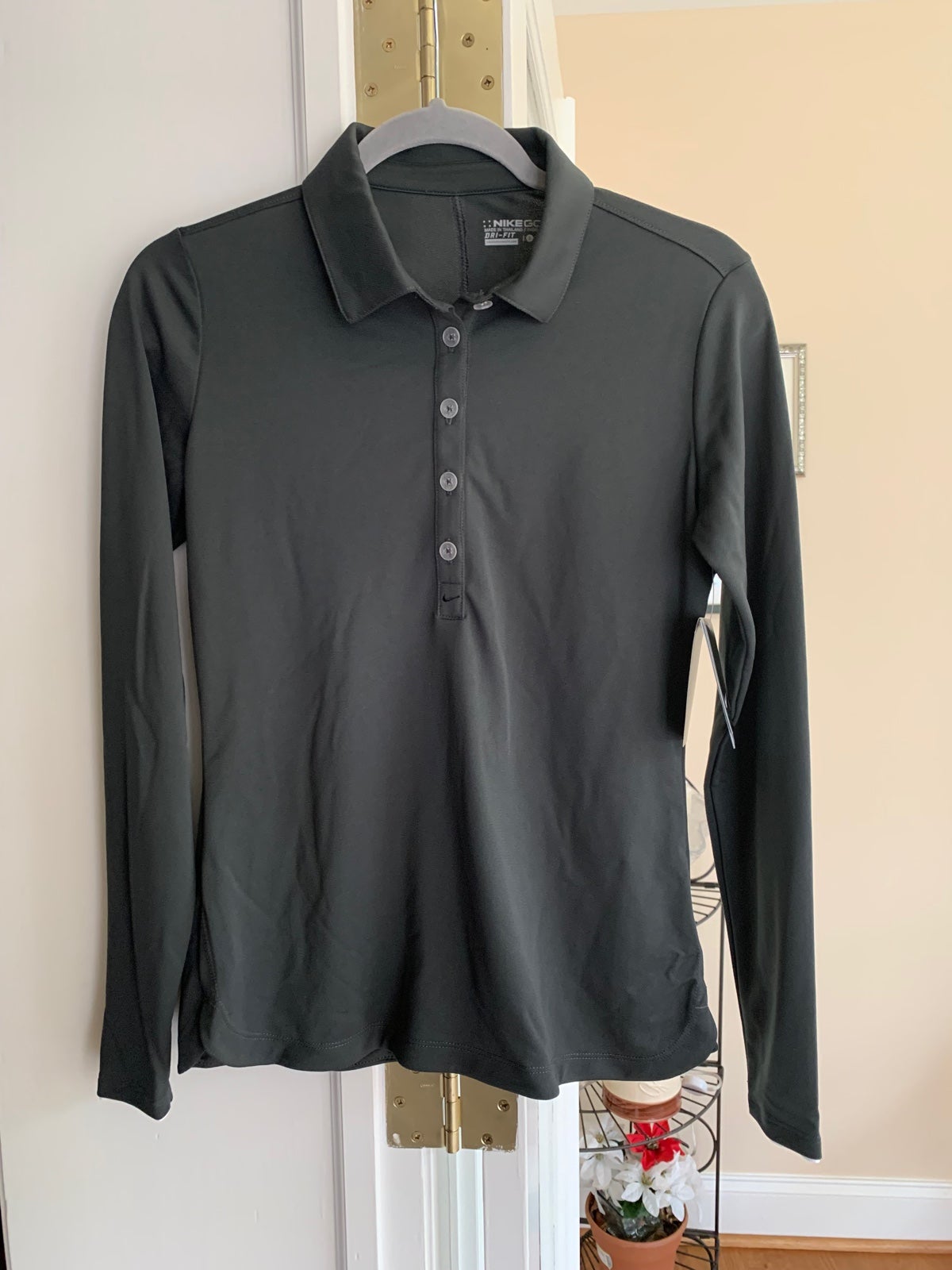 Nike Dri-FIT  Womens Long Sleeve Golf Polo Size Small New With Tags