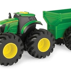 John Deere LP68155 Kid’s Monster Treads Tractor & Wagon w/ Lights & Sounds