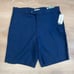 Cubavera Linen Blend Stretch Flat Front 9” Shorts in Dress Blues, Men’s 34