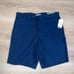 Cubavera Linen Blend Stretch Flat Front 9” Shorts in Dress Blues, Men’s 34