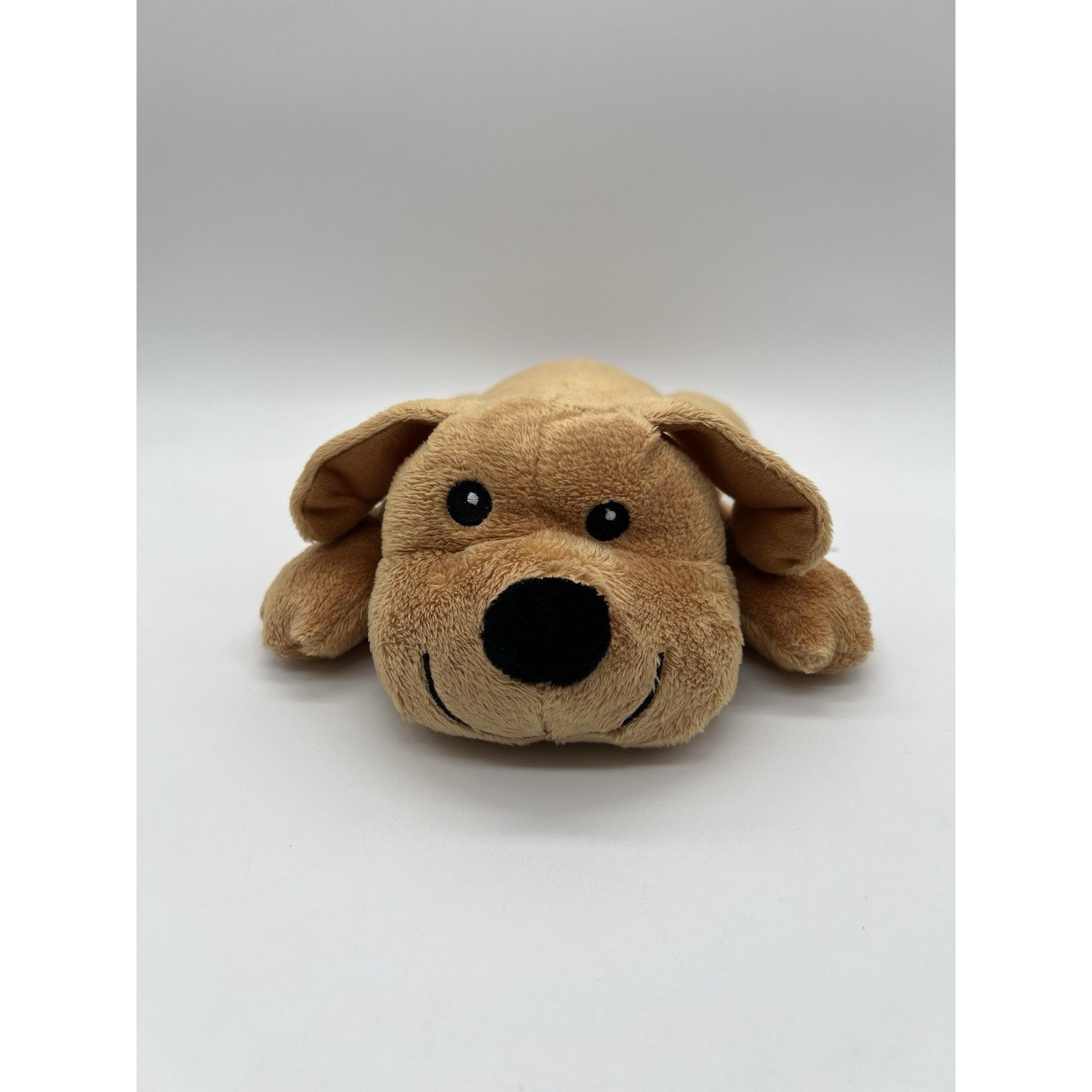 Melissa & Doug Plush Stuffed Animal Brown Dog Puppy 9" Laying Position Sewn Eyes