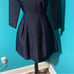 Blaque Label S Navy Blue Audrey 3/4 Sleeve Fit And Flare Mini Dress