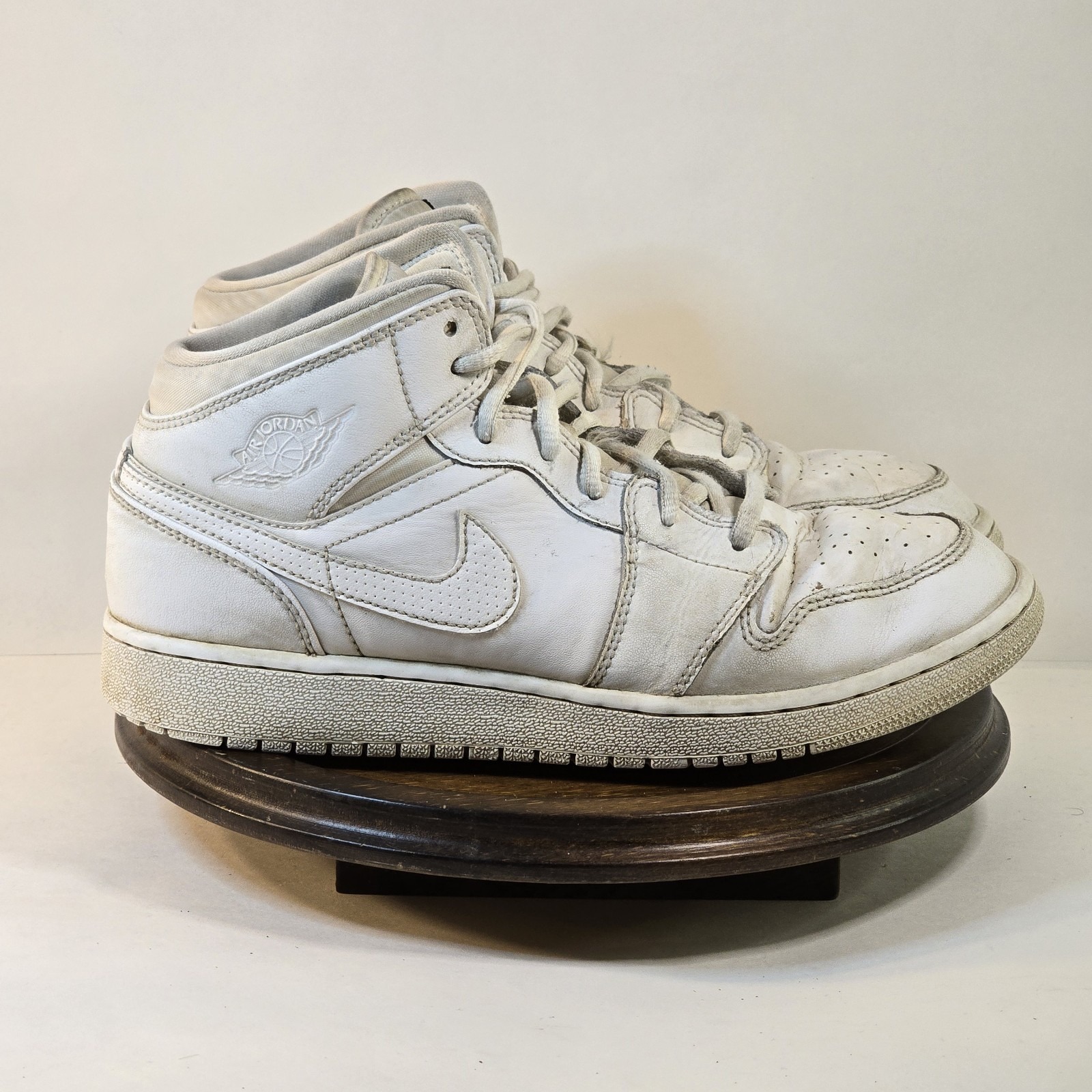 Nike Air Jordan 1 Retro Mid Size 6Y Basketball Shoes Sneakers White 554725-110