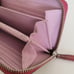 Coach Long Wallet Accordion Zip Around Red Pink Purple Beige Large Logo