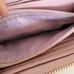 Coach Long Wallet Accordion Zip Around Red Pink Purple Beige Large Logo
