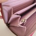 Coach Long Wallet Accordion Zip Around Red Pink Purple Beige Large Logo