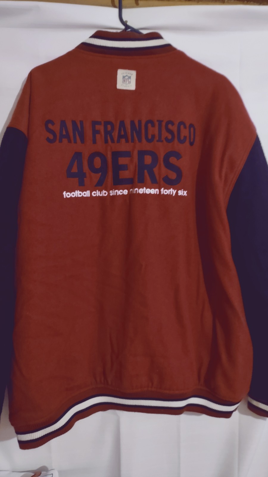 Vintage Reebok Gridiron Classic NFL San Francisco 49ers Football Wool Blend Coat