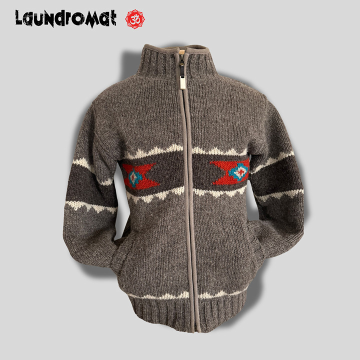 Laundromat Wool Jacket – Handmade Warmth with Artisan Design