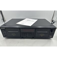 Sony TC-WE475 Dual Cassette Deck With Pitch Control For Parts Repair