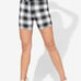 Eleven one more time biker black & white shorts Medium