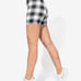 Eleven one more time biker black & white shorts Medium
