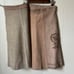 Vintage Mexican Leather Skirt Wrap Around Flowers