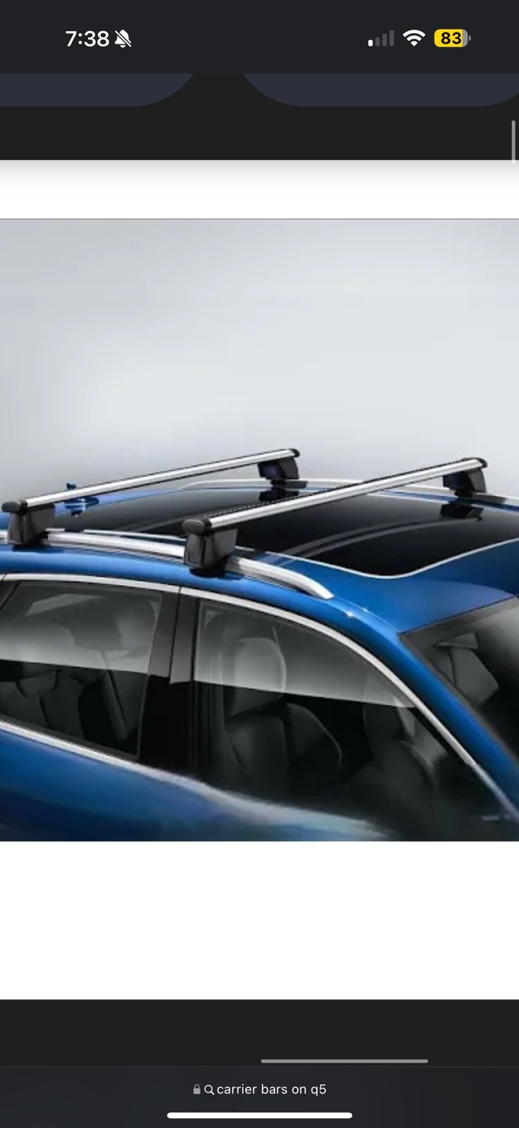 Audi Q5 Carrier Bars