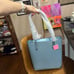 Kate spade tote glitter blue tinsel bag