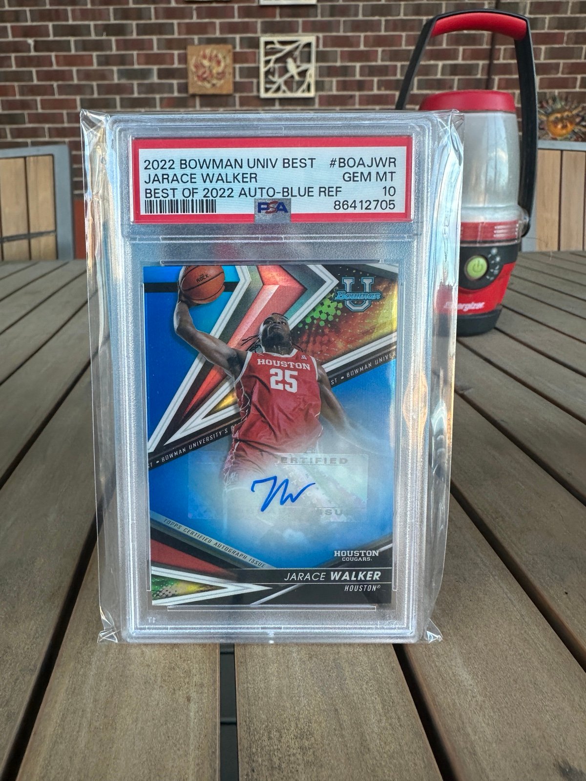 2022 BOWMAN UNIVERSITY BEST JARACE WALKER PSA 10 AUTOGRAPH AUTO HOUSTON Cougars