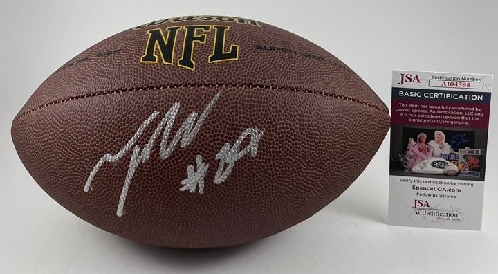 NFL Talanoa Hufanga San Francisco 49ers Signed Wilson Official Football JSA COA
