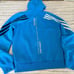 Men's Adidas X Peloton Blue Full Zip Track Jacket Hoodie Size S